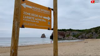 HENDAYE  Zone Naturiste Plage des 2 Jumeaux  Aquitaine 24 Télévision [upl. by Sileray72]