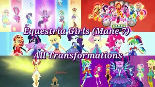 MLP Equestria Girls  All Transformations Part 1 [upl. by Hayne216]