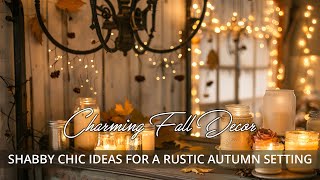 Charming Fall Decor Shabby Chic Ideas for a Rustic Autumn Setting [upl. by Adelheid]