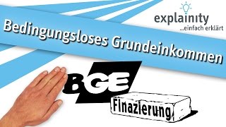 Bedingungsloses Grundeinkommen einfach erklärt explainity® Erklärvideo [upl. by Roinuj276]