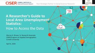 A Researchers Guide to Local Area Unemployment Statistics How to Access the Data [upl. by Assina]