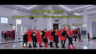 Darte un Beso Line Dance  Improver  Lanata LD Class [upl. by Anastase]