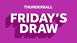 The National Lottery Thunderball draw results from Friday 11 October 2024 [upl. by Adnirod]