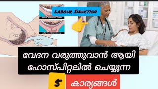 Labour Pain Induction  Method of Labour Induction Malayalam [upl. by Dionysus]