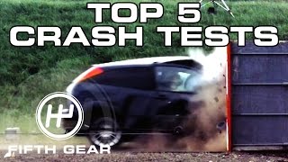 Top 5 Crash Tests  Fifth Gear [upl. by Ahsinnek264]