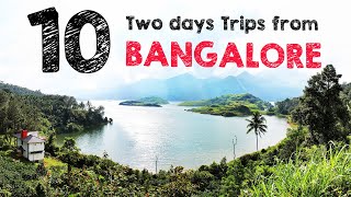 Top 10 places around Bangalore for a two days trip  Places around Bangalore  Weekend getaway [upl. by Lyred]