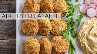 AIR FRYER FALAFEL  easy vegan falafel recipe [upl. by Newsom]