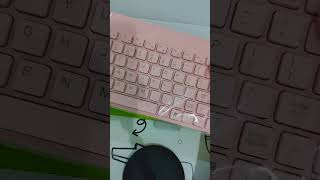 Unboxing my new wireless keyboard💗unboxing keyboard shorts [upl. by Emelda]