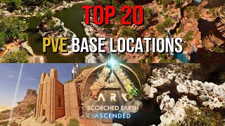 TOP 20 PVE Base Locations  Scorched Earth  ARK Survival Ascended [upl. by Dralliw258]