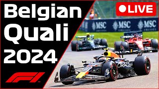 🔴F1 LIVE  Belgian Spa GP QUALI  HEAVY RAIN  Commentary  Live Timing [upl. by Salzhauer]