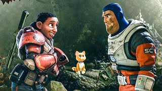 LIGHTYEAR Movie Clip  Buzz Meets Izzy Hawthorne 2022 [upl. by Nilauqcaj]