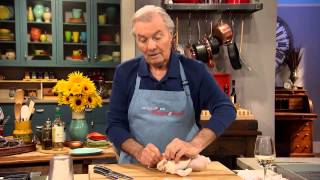 Jacques Pépin Techniques How To Truss a Chicken for Roasting [upl. by Anayhd895]