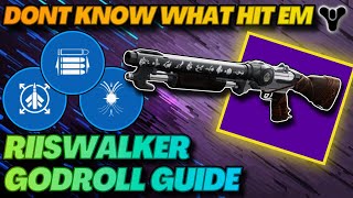 Riiswalker Is The John Cena Of Shotguns You Cant See It Coming  Godroll Guide amp Weapon Review [upl. by Selinski]