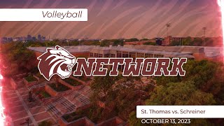 231013 NCAA Volleyball  St Thomas vs Schreiner [upl. by Enniotna]