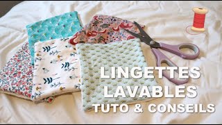 ► COUDRE SES LINGETTES LAVABLES  Astuces et entretien [upl. by Akemehs]