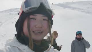 Japans Leila Iwabuchi lands world’s first frontside triple 1260 by a woman [upl. by Hannazus]