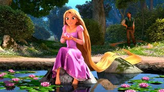 Tangled 2010  Rapunzel leave the tower scene in Hindi  Tangled 10th Anniversary [upl. by Alenairam]