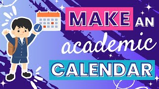 Creating a School or Academic Calendar with Canva  Plan Your Semesters Effectively [upl. by Kohl174]