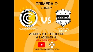 Comunicaciones vs Deportivo Riestra  Jornada 28  Primera D  Zona 2  Fútbol Sala [upl. by Nywnorb]