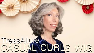 You Must See This Natural Looking Hair  TRESSALLURE CASUAL CURLS WIG [upl. by Etessil318]