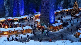 Weihnachtsmarkt in der Ravennaschlucht in Breitnau im Hochschwarzwald  Schwarzwald [upl. by Valonia12]