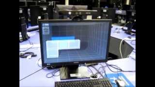 3D Display Simulation Using Head Tracking with Microsoft Kinect [upl. by Lacombe]