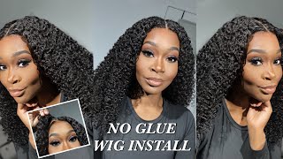 🚫 NO Glue OR Spray Curly 9x6 HD Lace Wear amp Go Wig Install Ft WOWAFRICAN [upl. by Notslar814]