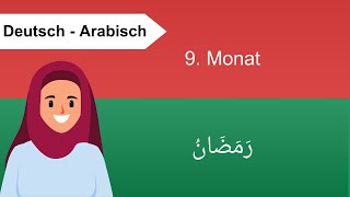 Der Islamische Mondkalender Hijri  12 Monate der Islamischen Kalender  Arabisch für Anfänger [upl. by Jary]