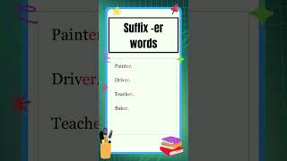 Suffixes  Suffix quoterquot words  The Study Corner  shorts english suffix [upl. by Xirdnek911]