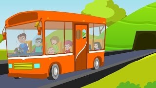 Wheels on the Bus Nursery Rhyme with lyrics [upl. by Leibrag]