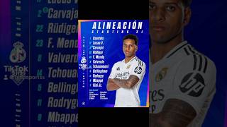 REAL MADRID LIVE LINEUP realmadrid championsleague football bellingham vinijr rodrygo adidas [upl. by Fitzpatrick]