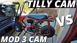 Mod 3 cam vs Tillotson 212 E cam Predator 212 Hemi [upl. by Valerle]