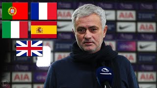 José Mourinho Speaking 5 Different Languages [upl. by Zetrauq243]