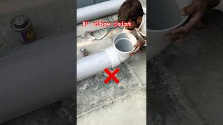 plumbing work 8”pipe joint pvc work Main line for rain watershots [upl. by Berger353]