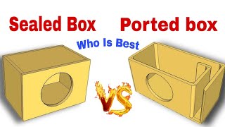 how to speaker box ported vs sealed sub box speakerbox [upl. by Nifares]