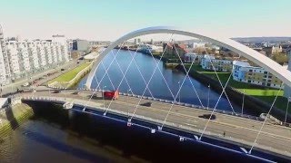 Glasgows SSE Hydro and Clydeside from Above  Phantom 3 Advanced Drone Footage [upl. by Aivul56]