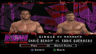 WWE SmackDown vs Raw 2007  Chris Benoit vs Eddie Guerrero [upl. by Meehar]