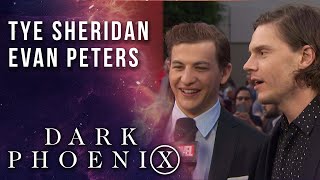 Evan Peters and Tye Sheridan team up on the XMen Dark Phoenix red carpet premiere [upl. by Anderea]