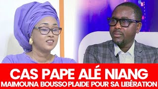 Cas Pape Alé Niang  Maimouna Bousso plaide pour sa libération [upl. by Ahouh]