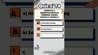 Quiz n° 74 Vacina Variola quiz patologia enemmedicina [upl. by Alaham71]