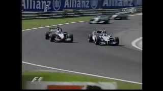 Hungary 2002 Raikkonen vs Montoya great battle [upl. by Nayarb]