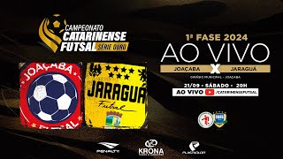 CAMPEONATO CATARINENSE SÉRIE OURO 2024  1ª FASE  Joaçaba Futsal X Jaraguá Futsal [upl. by Raffin]