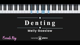 Denting  Melly Goeslaw KARAOKE PIANO  FEMALE KEY [upl. by Hctim]