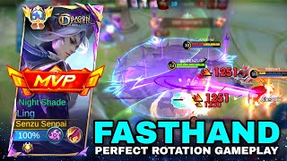 LING FASTHAND PERFECT ROTATION TO RANK UP FASTER  Top Global Ling Gameolay Mobile Legends [upl. by Navets]