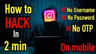 How to hack instagram account in mobile 2024  instagram account hack  instagram [upl. by Lyrak]