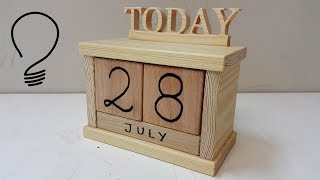 How to Make a Wooden Calendar [upl. by Sugar]