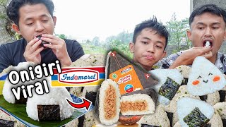 MUKBANG ONIGIRI VIRAL INDOMARET [upl. by Ahsenod]