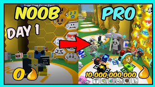 NOOB TO PRO  Bee Swarm Simulator Noob Vs Pro NO ROBUX 1 [upl. by Anaek]