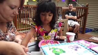 Sofias 3rd Birthday Cake Cutting [upl. by Krik757]