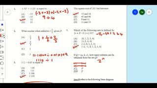 May 2019 Mathematics Multiple Choice Paper 1 Questions 1 to 60 [upl. by Ahsia]